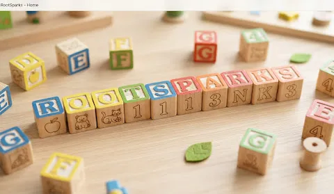 Colourful wooden alphabet blocks for phonics learning